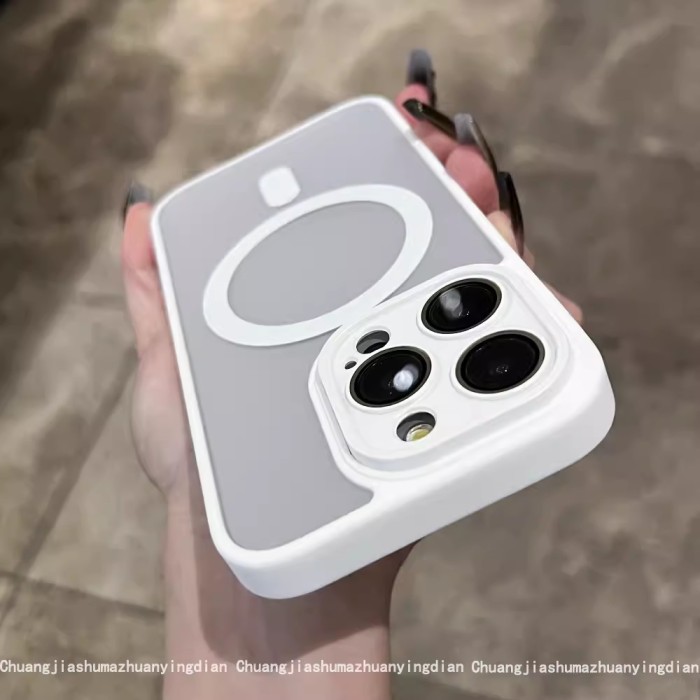 For iPhone 17 Air 17 Pro Max 16 15 14 13 12 11 Phone Case Magnetic Frosted Cover