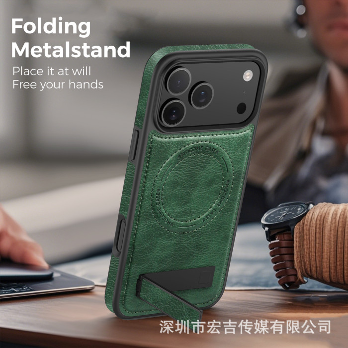 For Apple iPhone 17 Air 17 16 Pro Max 15 14 13 12 11 Phone Case Magnetic Leather