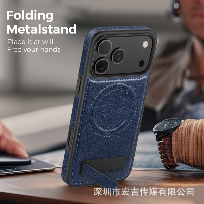 For Apple iPhone 17 Air 17 16 Pro Max 15 14 13 12 11 Phone Case Magnetic Leather