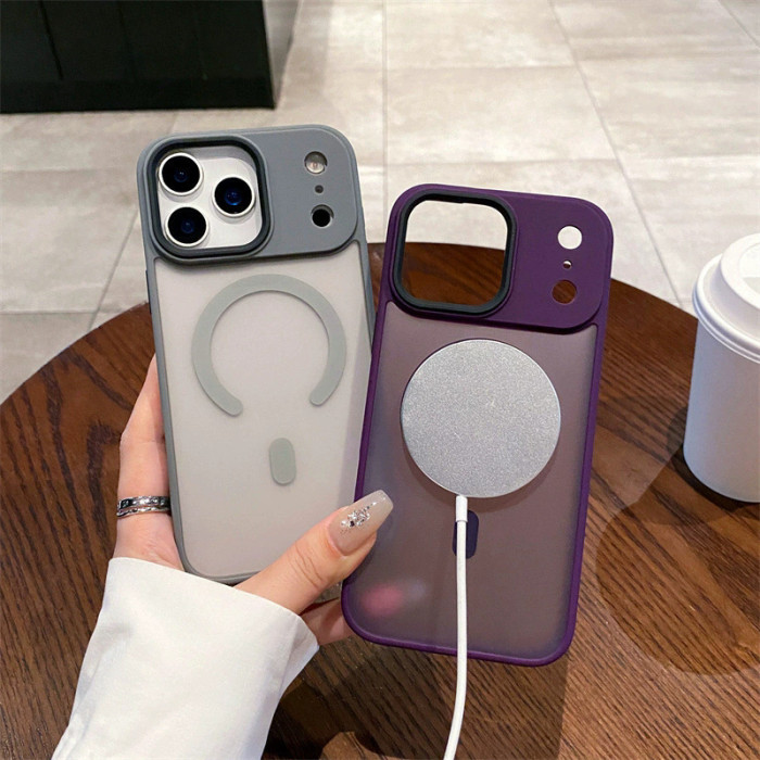 For iPhone 17 Air 17 Pro Max 16 15 14 13 12 11 Phone Case Frosted Clear Magnetic
