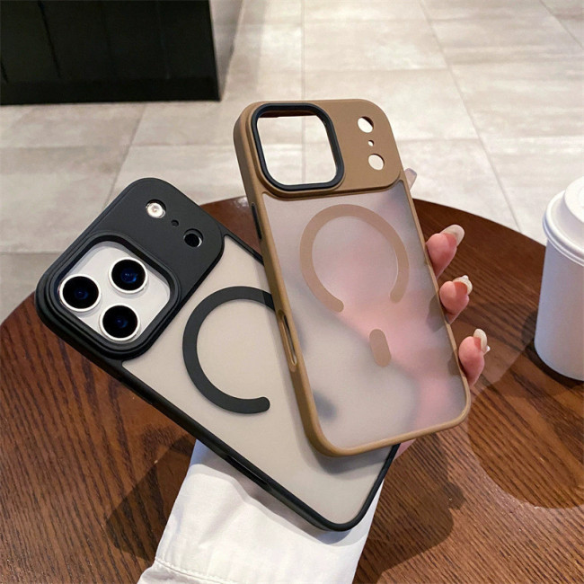 For iPhone 17 Air 17 Pro Max 16 15 14 13 12 11 Phone Case Frosted Clear Magnetic
