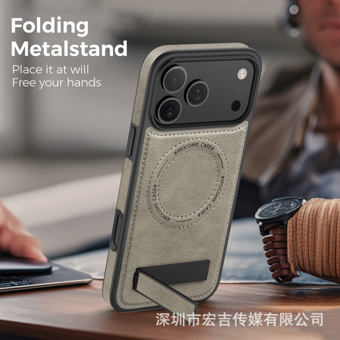 For Apple iPhone 17 Air 17 16 Pro Max 15 14 13 12 11 Phone Case Magnetic Leather