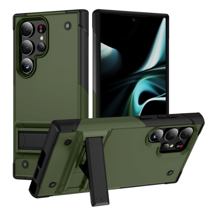 For Samsung S25 Ultra Edge S24 S23 S22 S21 A73 A54 5G Bracket Cover Phone Case