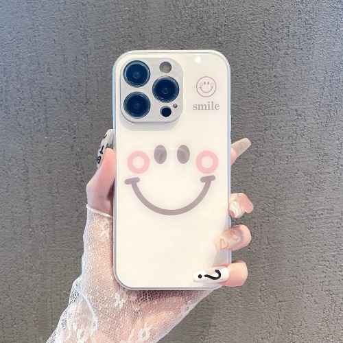 For iPhone 17 Air 17 Pro Max 16 15 14 13 12 11 XR XS 7 8 Phone Cover Smiley Face