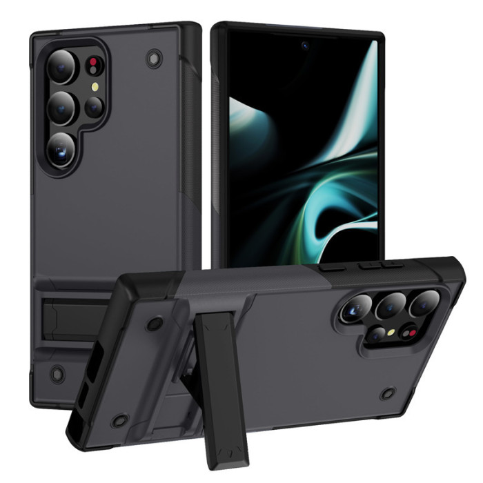 For Samsung S25 Ultra Edge S24 S23 S22 S21 A73 A54 5G Bracket Cover Phone Case