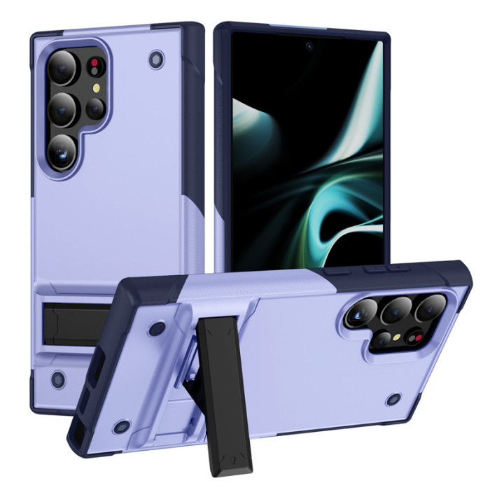 For Samsung S25 Ultra Edge S24 S23 S22 S21 A73 A54 5G Bracket Cover Phone Case