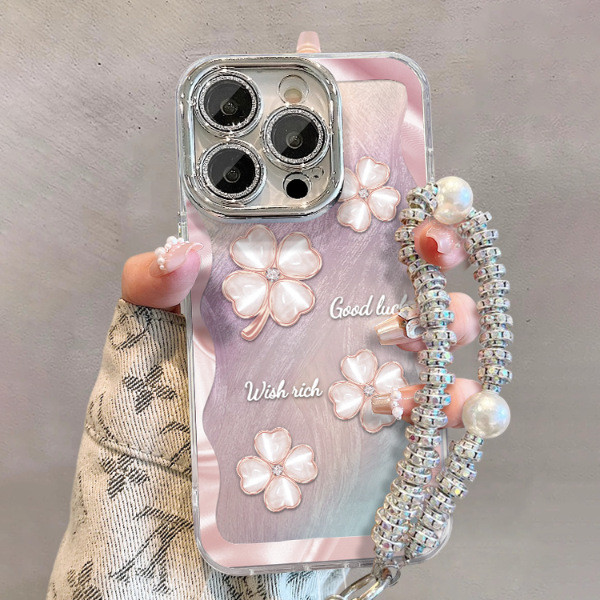 For iPhone 17 Air 17 Pro Max 16 15 14 13 12 11 Phone Case Four-Leaf Clover New
