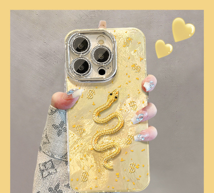 For iPhone 17 Air 17 Pro Max 16 15 14 13 12 11 Phone Case Snake Fashion Cover