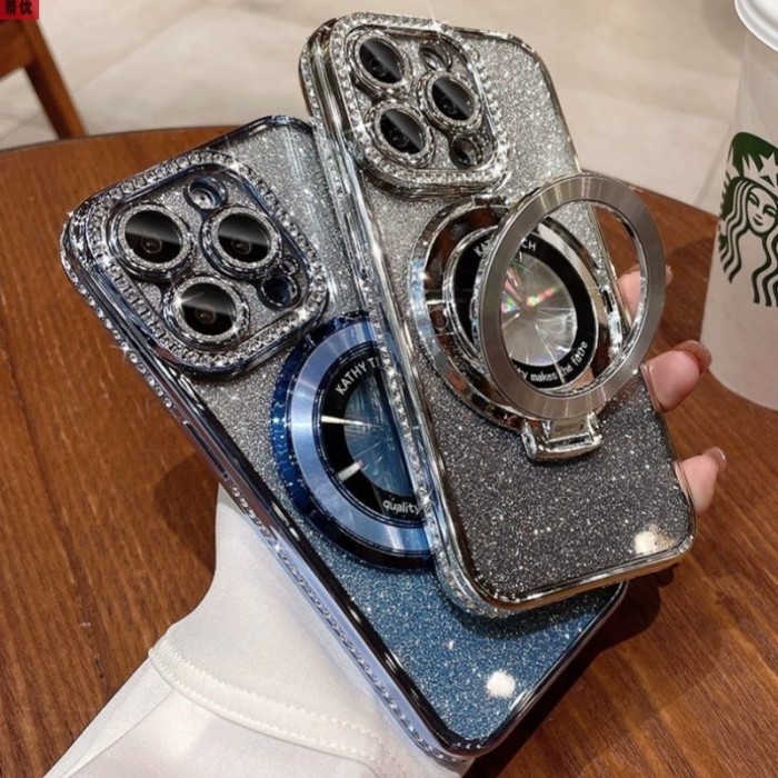 For iPhone 17 Air 17 Pro Max 16 15 14 13 12 11 Phone Case Rhinestone Shining New