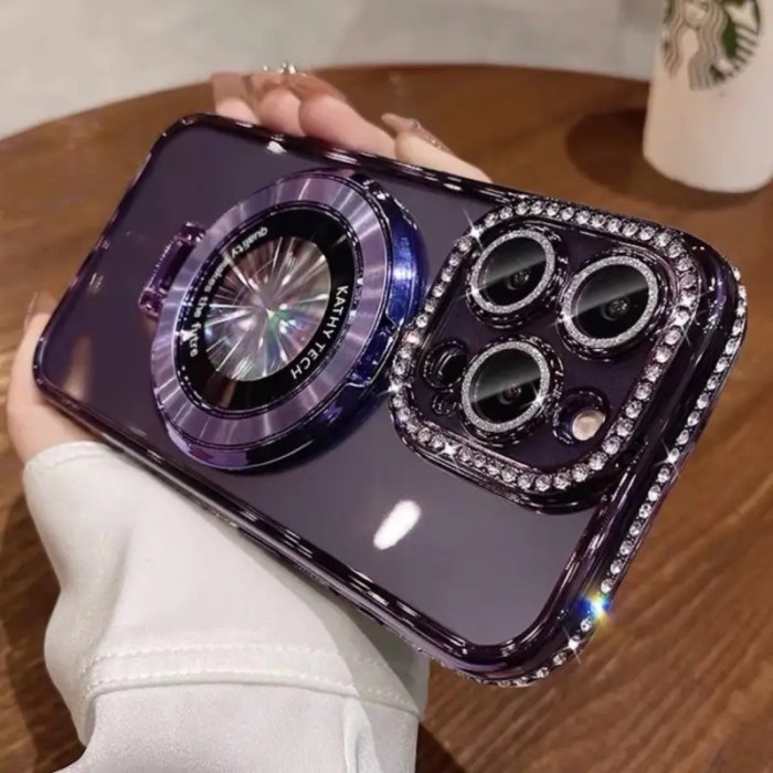 For iPhone 17 Air 17 Pro Max 16 15 14 13 12 11 Phone Case Rhinestone Shining New