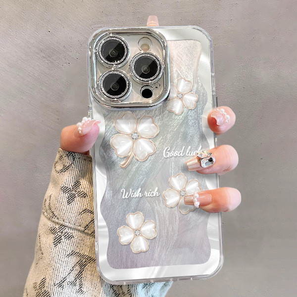 For iPhone 17 Air 17 Pro Max 16 15 14 13 12 11 Phone Case Four-Leaf Clover New