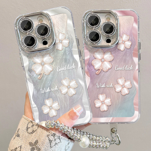 For iPhone 17 Air 17 Pro Max 16 15 14 13 12 11 Phone Case Four-Leaf Clover New