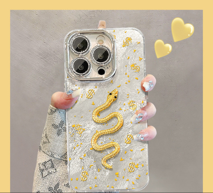For iPhone 17 Air 17 Pro Max 16 15 14 13 12 11 Phone Case Snake Fashion Cover