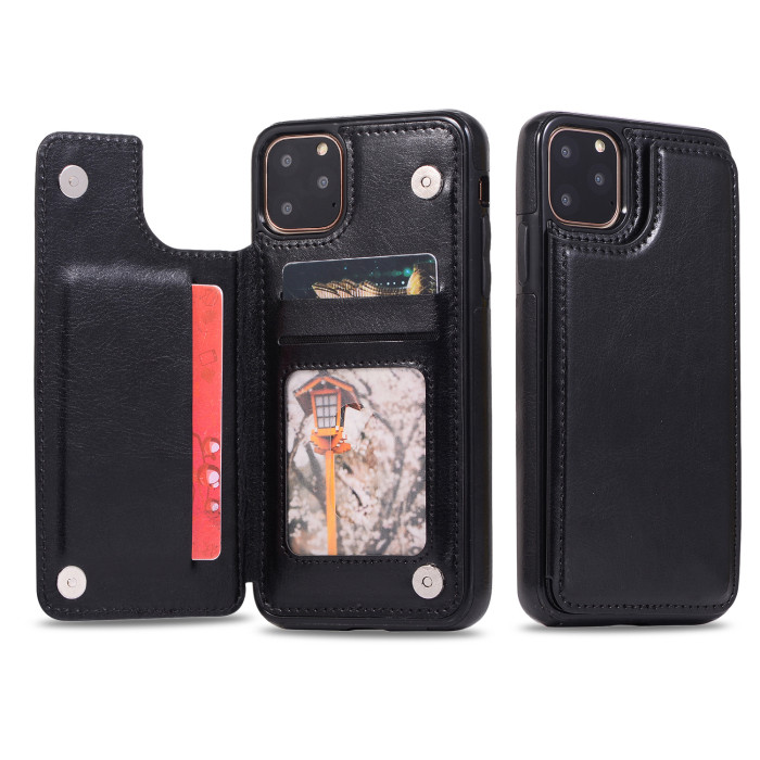 For iPhone 17 Air 17 Pro Max 16 15 14 13 12 11 XR 7 XS Phone Case Wallet Leather