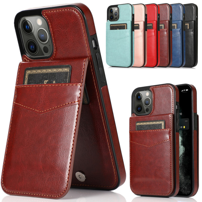 For iPhone 17 Air 17 Pro Max 16 15 14 13 12 11 XR 7 8 Phone Case  Leather Wallet