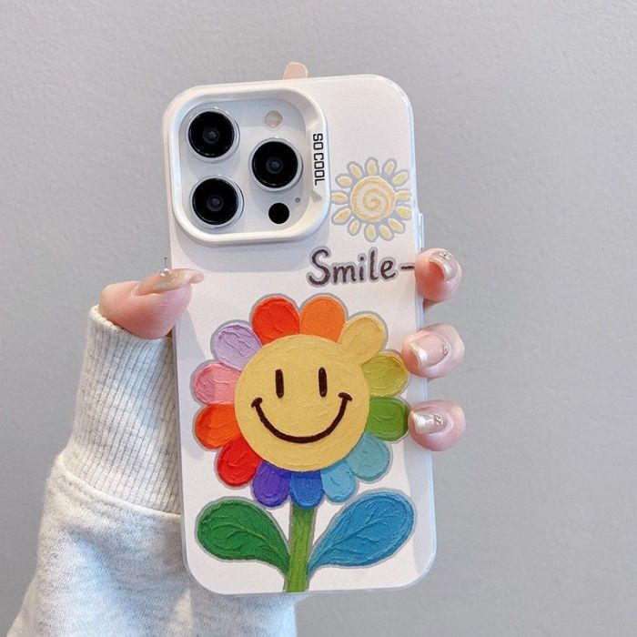 For iPhone 17 Air 17 Pro Max 16 15 14 13 12 11 XR XS Phone Case Color Sunflower