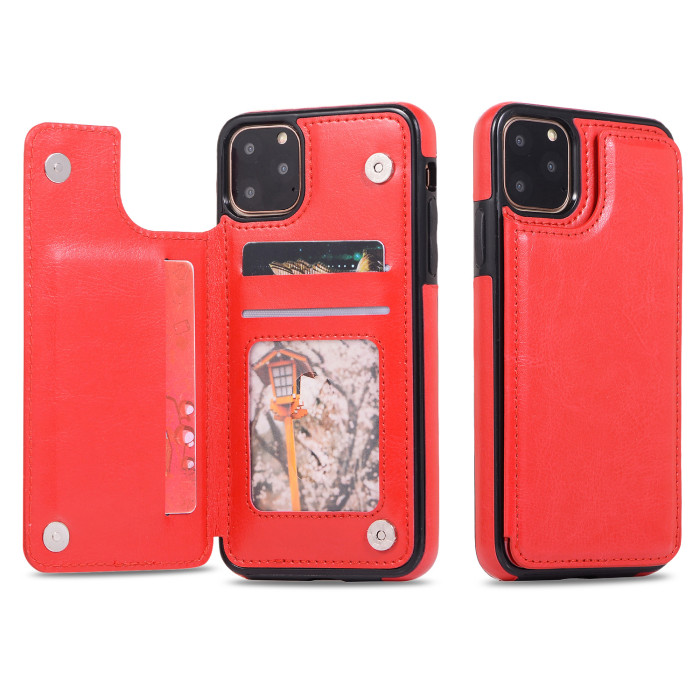 For iPhone 17 Air 17 Pro Max 16 15 14 13 12 11 XR 7 XS Phone Case Wallet Leather