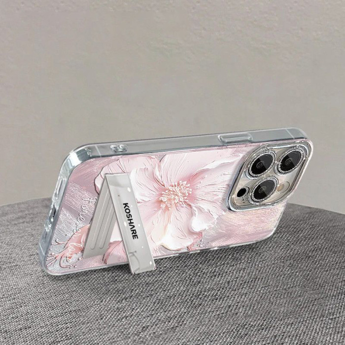 For iPhone 17 Air 17 Pro Max 16 15 14 13 12 11 XR XS Phone Case Pink Flower New