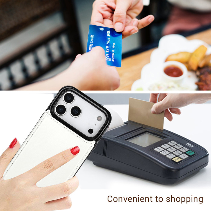 For iPhone 17 Air 17 Pro Max 16 15 14 13 12 11 XR XS 8 Phone Case Wallet Leather