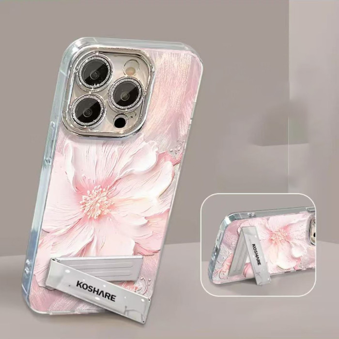 For iPhone 17 Air 17 Pro Max 16 15 14 13 12 11 XR XS Phone Case Pink Flower New