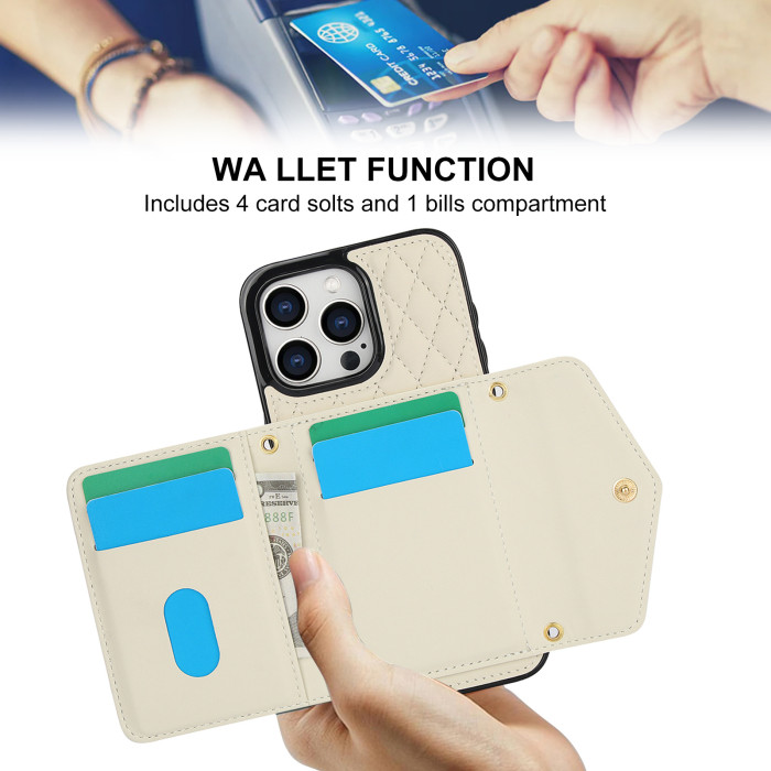 For iPhone 17 Air 17 Pro Max 16 15 14 13 12 11 XR 7 8 Phone Case  Classic Wallet