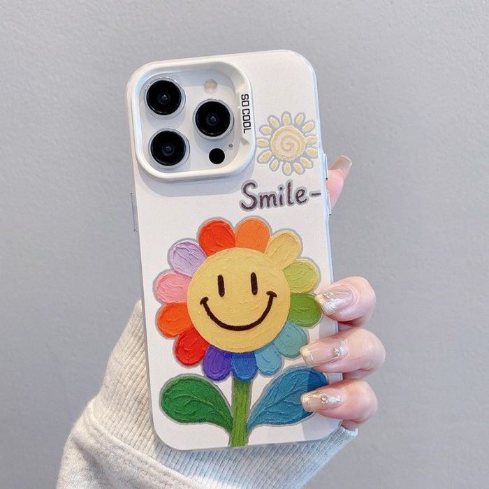 For iPhone 17 Air 17 Pro Max 16 15 14 13 12 11 XR XS Phone Case Color Sunflower