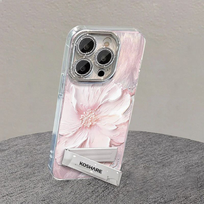 For iPhone 17 Air 17 Pro Max 16 15 14 13 12 11 XR XS Phone Case Pink Flower New
