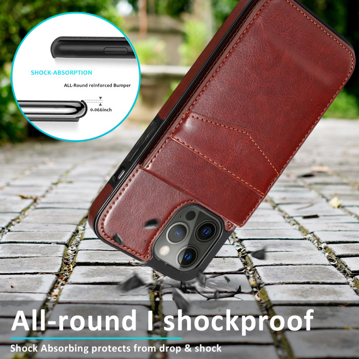 For iPhone 17 Air 17 Pro Max 16 15 14 13 12 11 XR 7 8 Phone Case  Leather Wallet