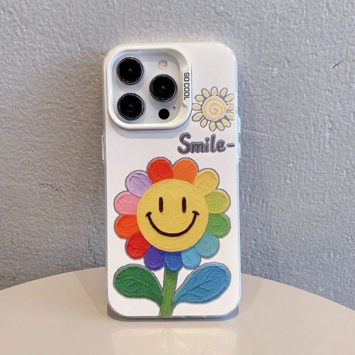 For iPhone 17 Air 17 Pro Max 16 15 14 13 12 11 XR XS Phone Case Color Sunflower