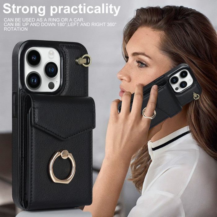 For iPhone 17 Air 17 Pro Max 16 15 14 13 12 11 XR 8 XS Phone Case Wallet Leather