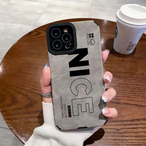 For iPhone 17 Air 17 Pro Max 16 15 14 13 12 11 XR Phone Case Leather Fluff Nice