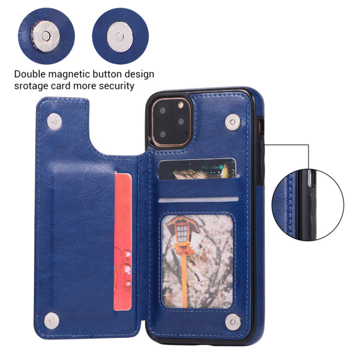 For iPhone 17 Air 17 Pro Max 16 15 14 13 12 11 XR 7 XS Phone Case Wallet Leather