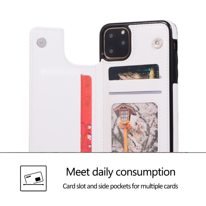 For iPhone 17 Air 17 Pro Max 16 15 14 13 12 11 XR 7 XS Phone Case Wallet Leather