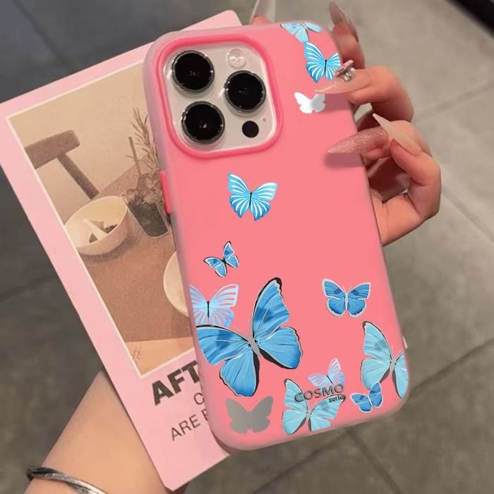 For iPhone 17 Air 17 Pro Max 16 15 14 13 12 11 XR Phone Case Advanced Butterfly