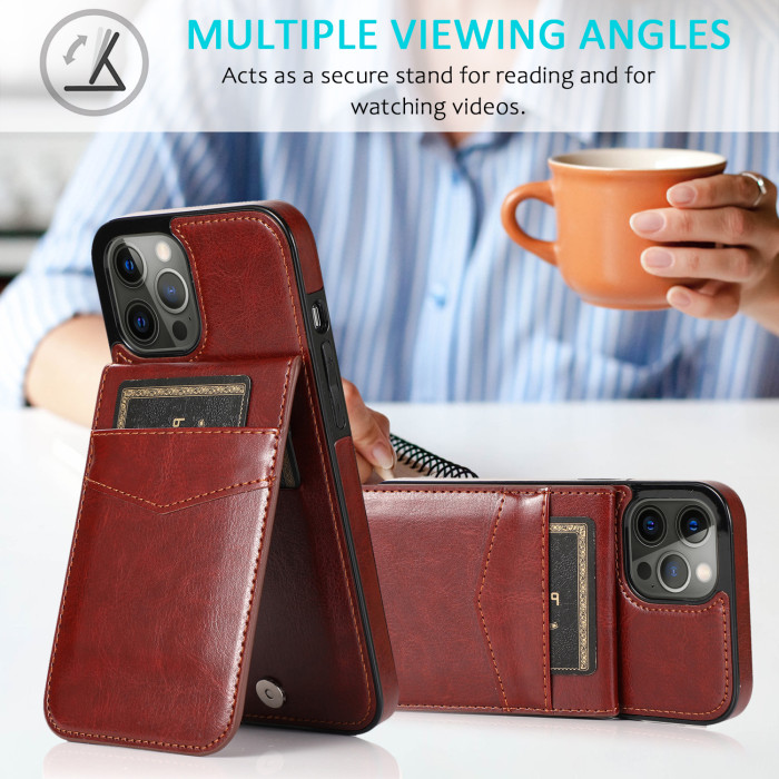 For iPhone 17 Air 17 Pro Max 16 15 14 13 12 11 XR 7 8 Phone Case  Leather Wallet