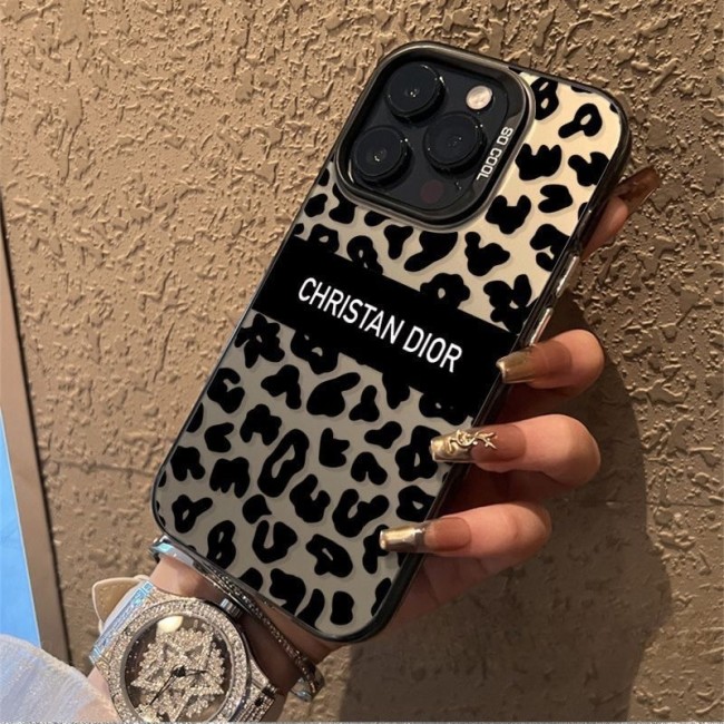 For iPhone 17 Air 17 Pro Max 16 15 14 13 12 11 Phone Cover Leopard Print Cover