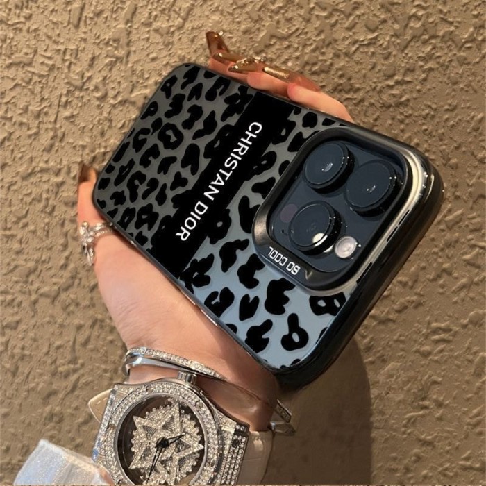 For iPhone 17 Air 17 Pro Max 16 15 14 13 12 11 Phone Cover Leopard Print Cover