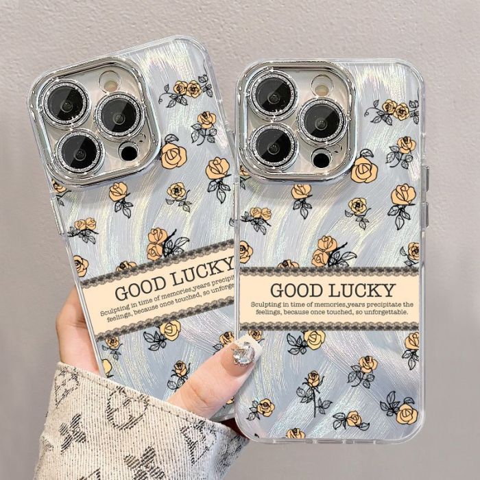 For iPhone 17 Air 17 Pro Max 16 15 14 13 12 11 XR XS Phone Case  Yellow Roses