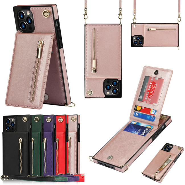 For iPhone 17 Air 17 Pro Max 16 15 14 13 12 11 XR 7 8 Phone Cover Leather Wallet
