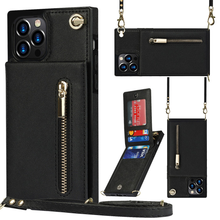 For iPhone 17 Air 17 Pro Max 16 15 14 13 12 11 XR 7 8 Phone Cover Leather Wallet