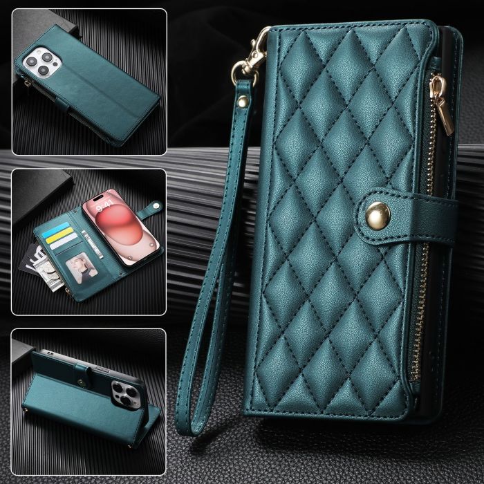 For iPhone 17 Air 17 Pro Max 16 15 14 13 12 11 XR 8 XS Phone Cover Luxury Wallet