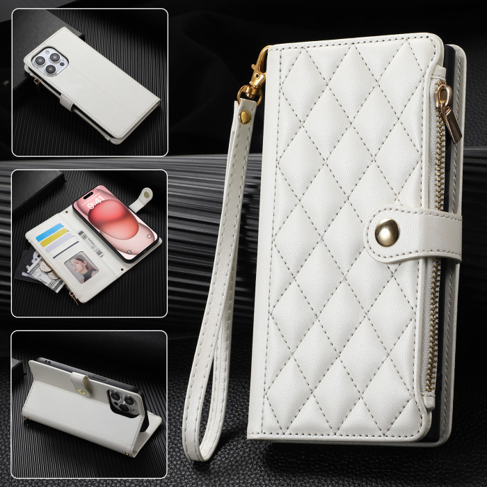 For iPhone 17 Air 17 Pro Max 16 15 14 13 12 11 XR 8 XS Phone Cover Luxury Wallet