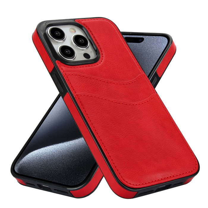 For iPhone 17 Air 17 Pro Max 16 15 14 13 12 11 XR 7 8 XS Phone Case Card Wallet
