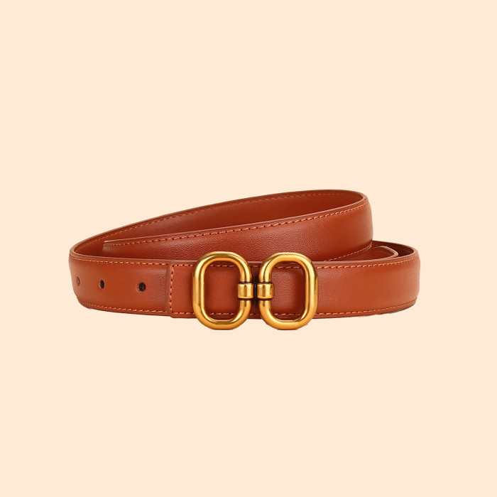 Leather Belt Black Gold Brown Business Casual versatile Jeans Dresses Suit pants