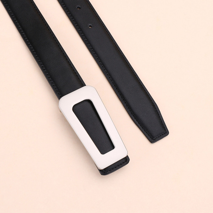 Black Brown Leather Belt Business Casual Jeans Dresses fashion suits popular