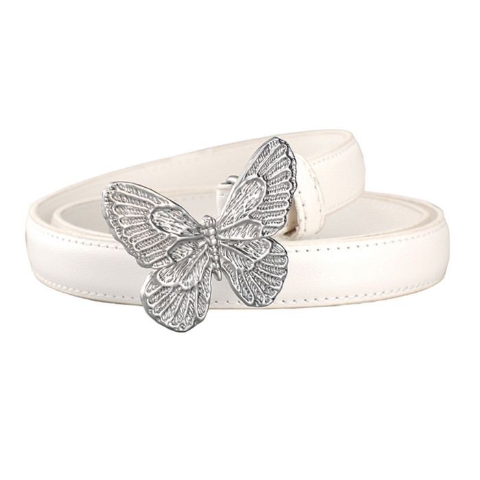 Butterfly Leather Belt Elegant Versatile Business Casual Jeans Dresses fashion