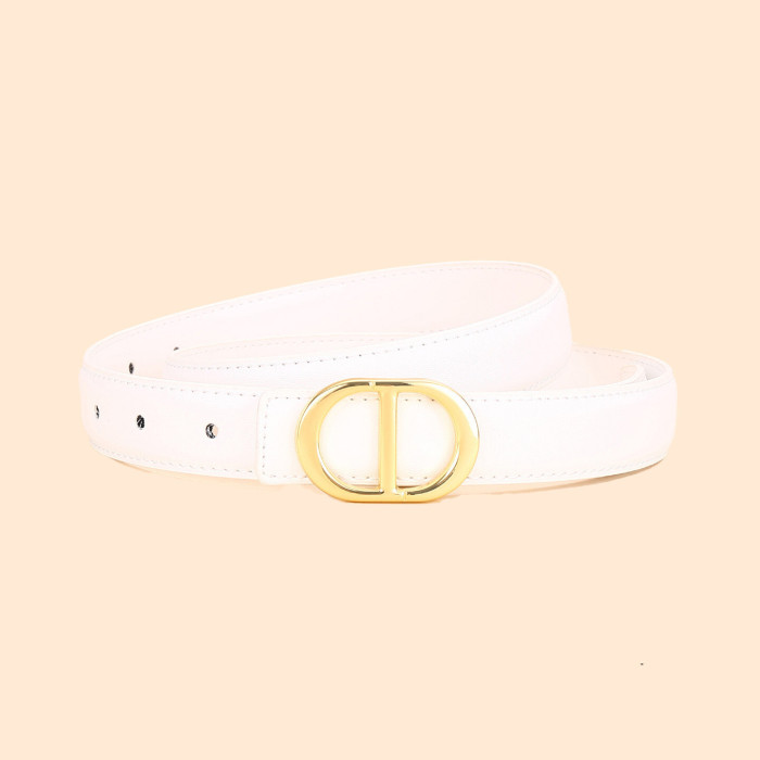 Black Gold Leather Belt Elegance Business Casual Jeans Dresses suits fashion
