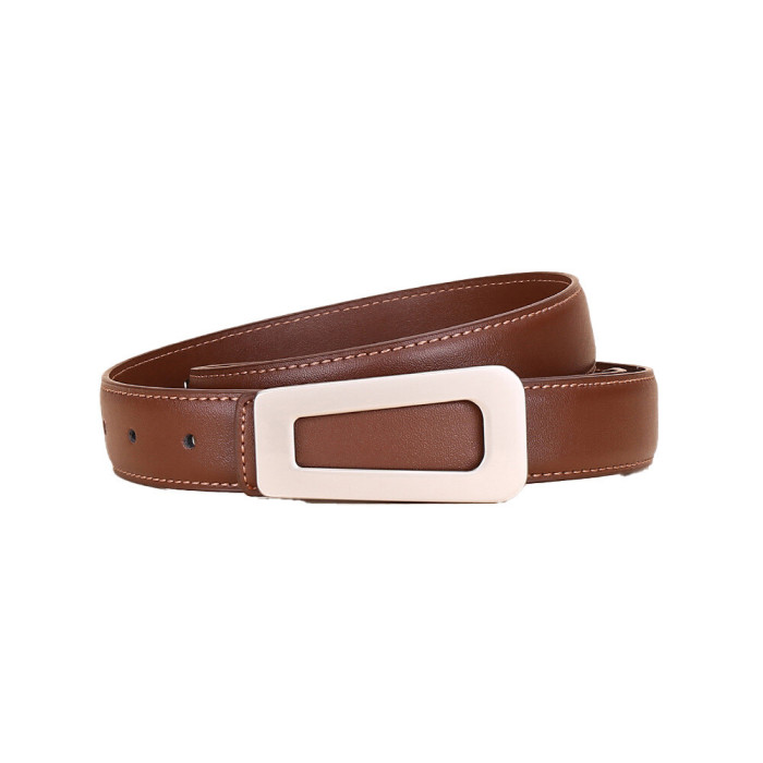 Black Brown Leather Belt Business Casual Jeans Dresses fashion suits popular