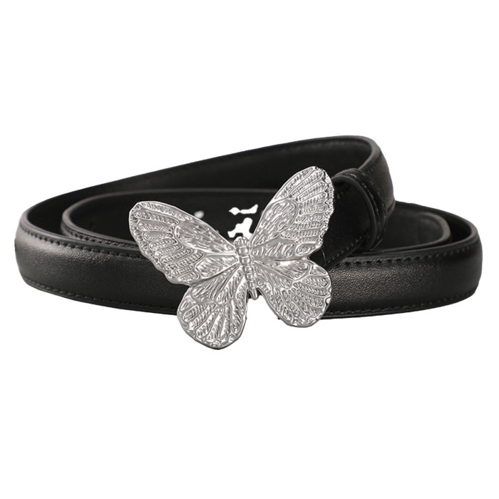 Butterfly Leather Belt Elegant Versatile Business Casual Jeans Dresses fashion