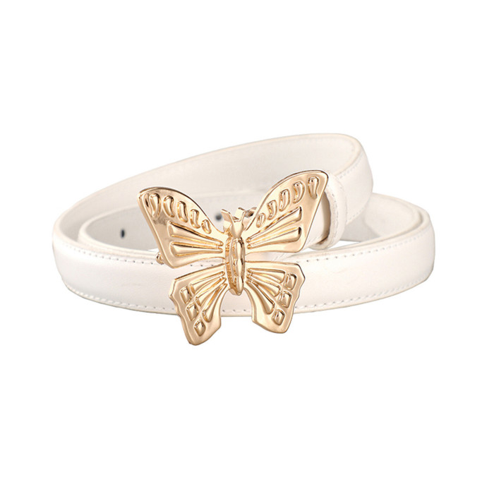 Butterfly Leather Belt Elegant Versatile Business Casual Jeans Dresses fashion